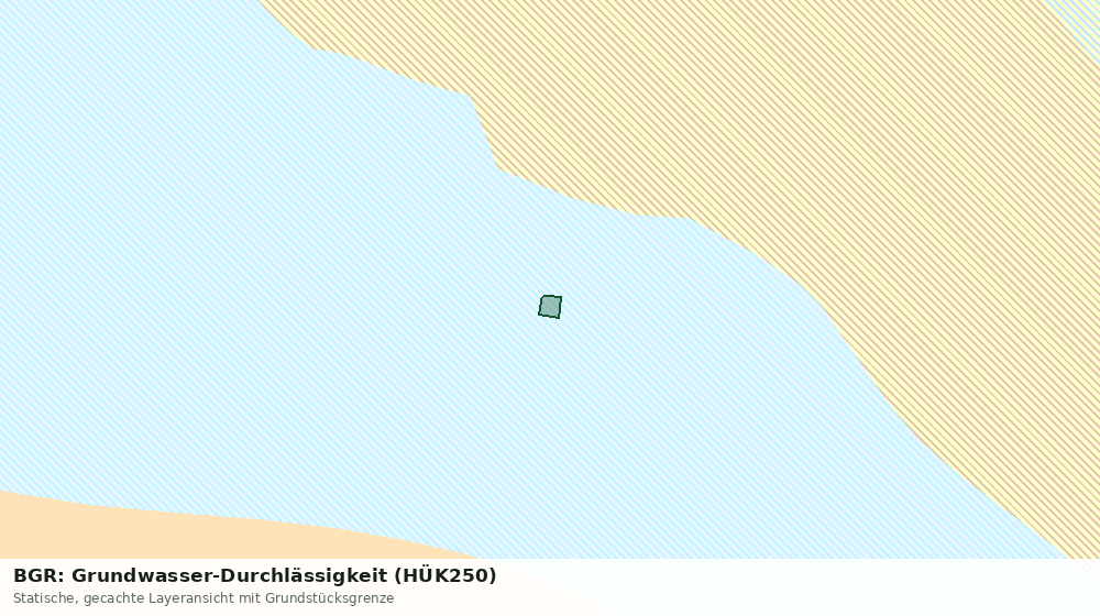 Statische Kartenansicht: BGR: Grundwasser-Durchlässigkeit (HÜK250)