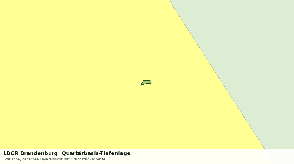 Statische Kartenansicht: LBGR Brandenburg: Quartärbasis-Tiefenlage