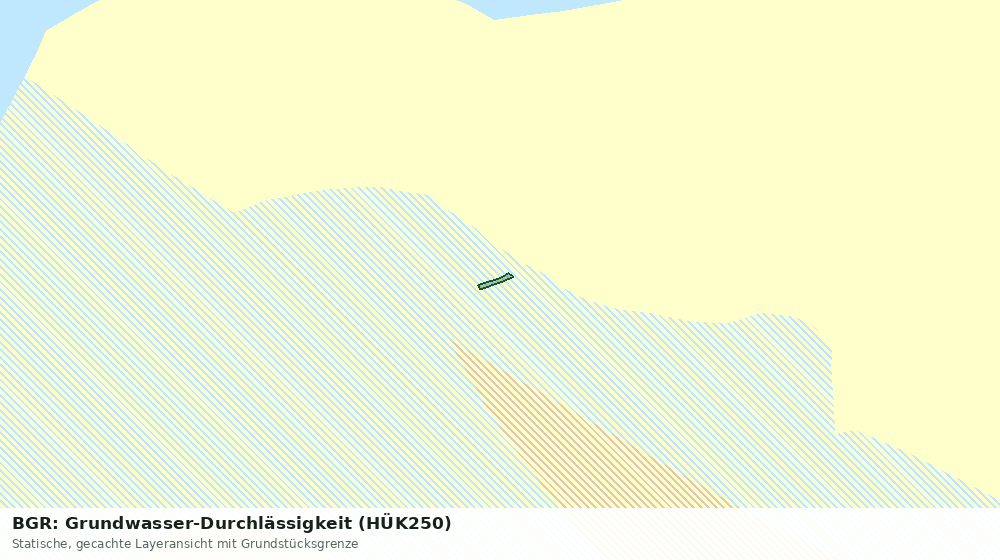 Statische Kartenansicht: BGR: Grundwasser-Durchlässigkeit (HÜK250)
