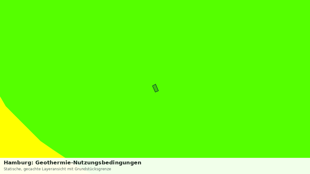 Statische Kartenansicht: Hamburg: Geothermie-Nutzungsbedingungen