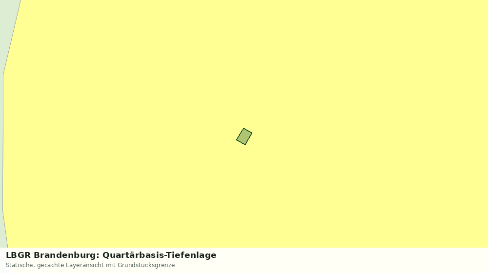 Statische Kartenansicht: LBGR Brandenburg: Quartärbasis-Tiefenlage