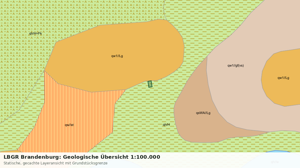 Statische Kartenansicht: LBGR Brandenburg: Geologische Übersicht 1:100.000
