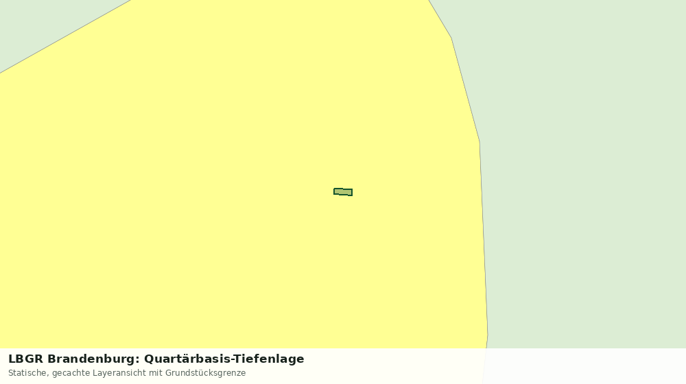 Statische Kartenansicht: LBGR Brandenburg: Quartärbasis-Tiefenlage