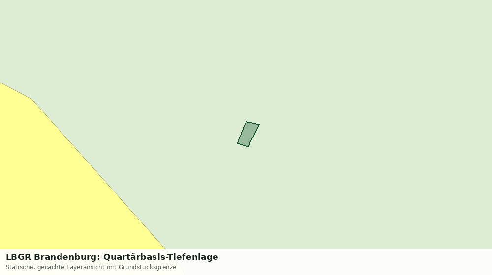 Statische Kartenansicht: LBGR Brandenburg: Quartärbasis-Tiefenlage