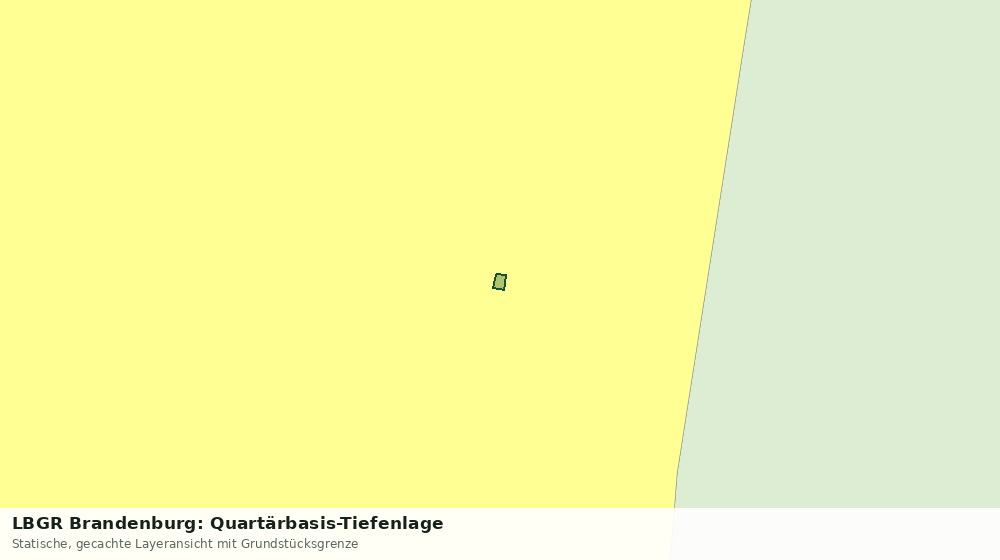 Statische Kartenansicht: LBGR Brandenburg: Quartärbasis-Tiefenlage