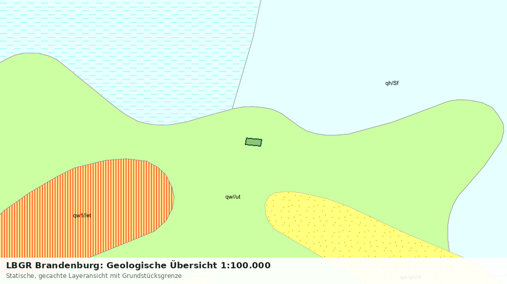 Statische Kartenansicht: LBGR Brandenburg: Geologische Übersicht 1:100.000