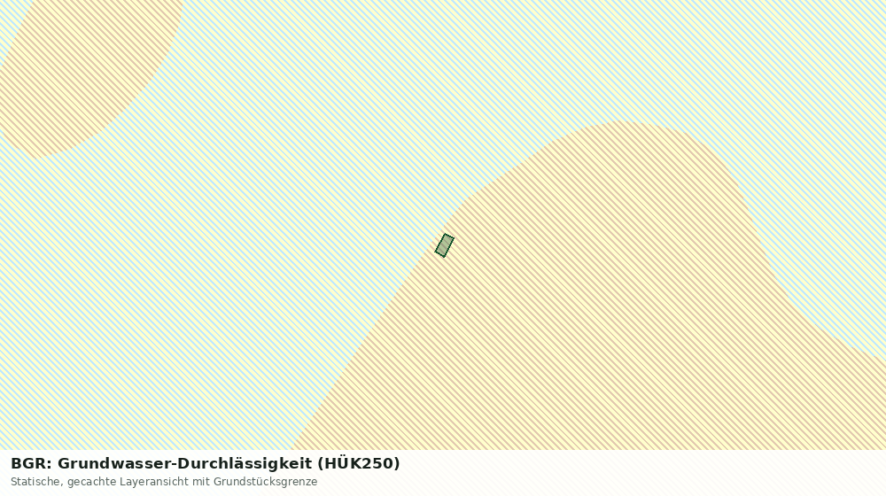 Statische Kartenansicht: BGR: Grundwasser-Durchlässigkeit (HÜK250)