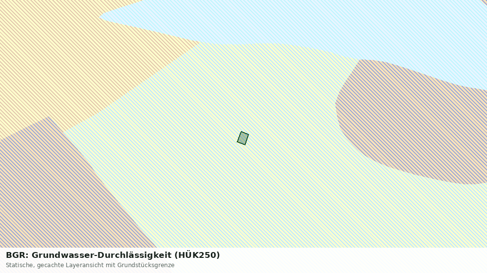 Statische Kartenansicht: BGR: Grundwasser-Durchlässigkeit (HÜK250)