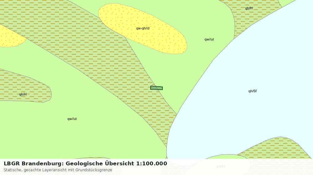 Statische Kartenansicht: LBGR Brandenburg: Geologische Übersicht 1:100.000
