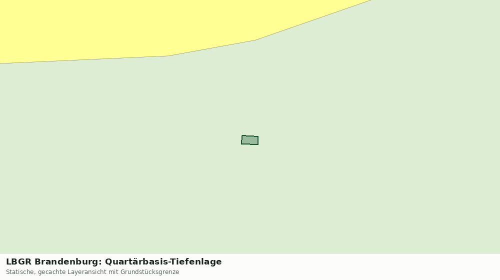 Statische Kartenansicht: LBGR Brandenburg: Quartärbasis-Tiefenlage