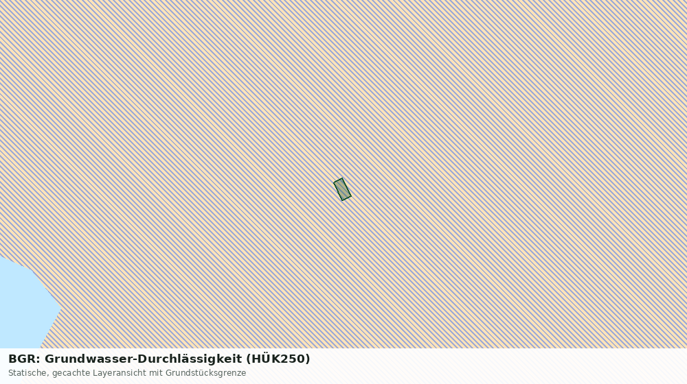 Statische Kartenansicht: BGR: Grundwasser-Durchlässigkeit (HÜK250)