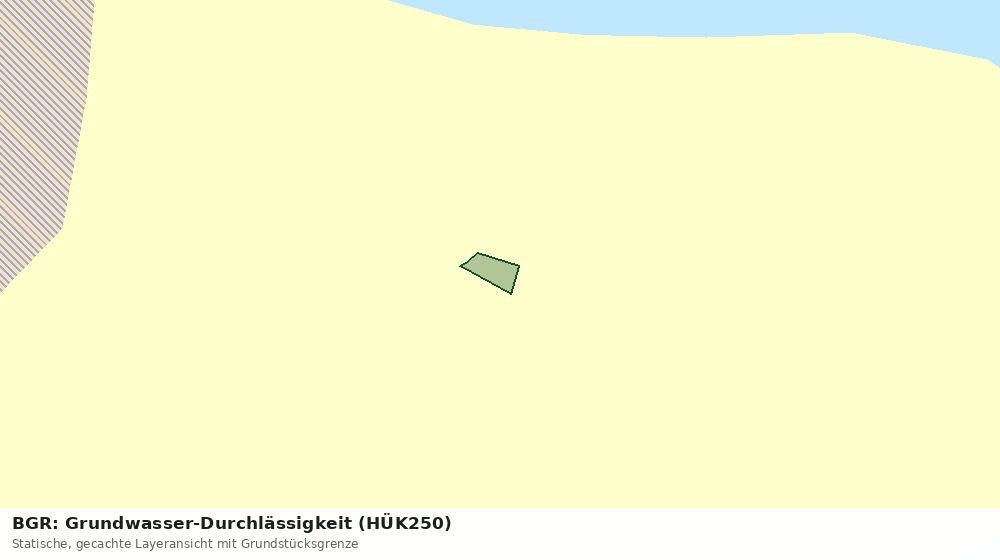 Statische Kartenansicht: BGR: Grundwasser-Durchlässigkeit (HÜK250)