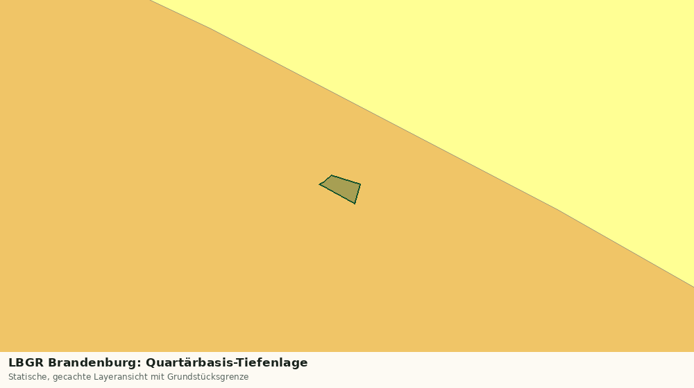 Statische Kartenansicht: LBGR Brandenburg: Quartärbasis-Tiefenlage