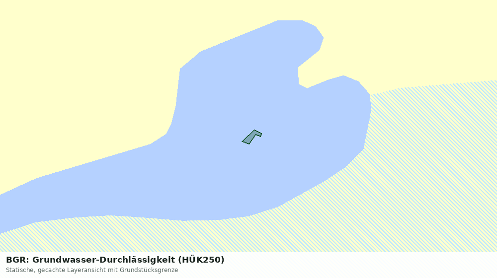 Statische Kartenansicht: BGR: Grundwasser-Durchlässigkeit (HÜK250)