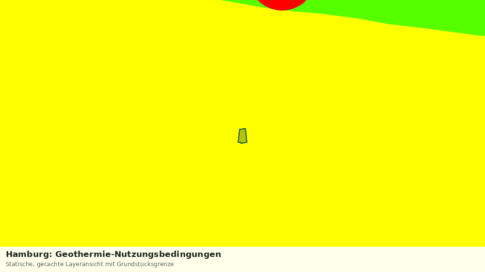 Statische Kartenansicht: Hamburg: Geothermie-Nutzungsbedingungen