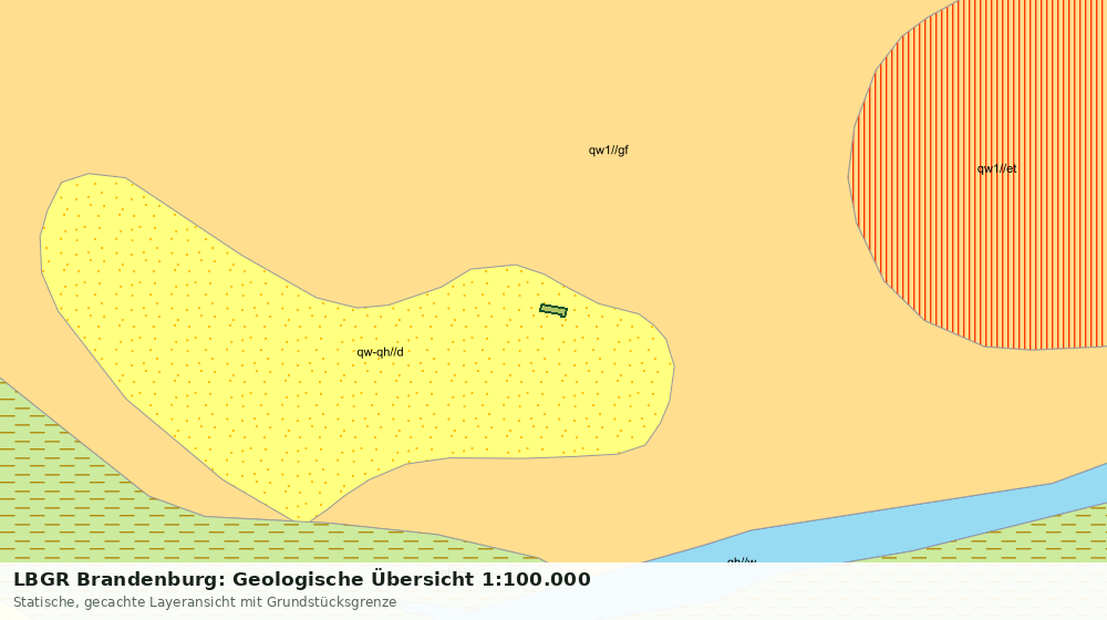 Statische Kartenansicht: LBGR Brandenburg: Geologische Übersicht 1:100.000