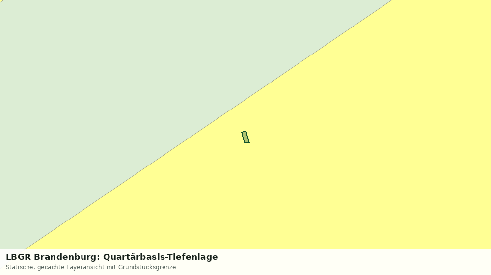 Statische Kartenansicht: LBGR Brandenburg: Quartärbasis-Tiefenlage