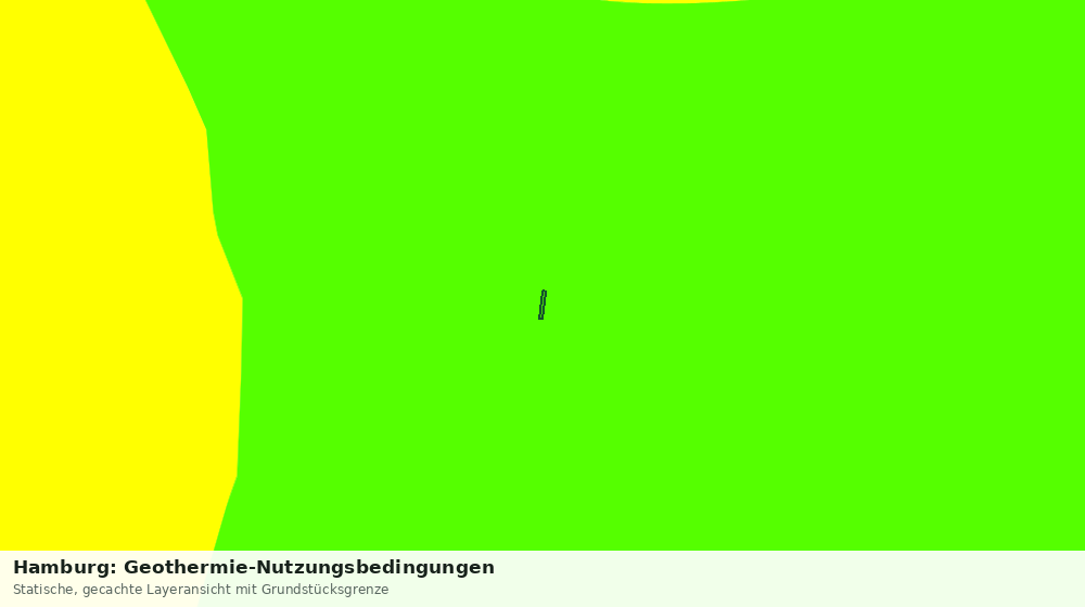 Statische Kartenansicht: Hamburg: Geothermie-Nutzungsbedingungen