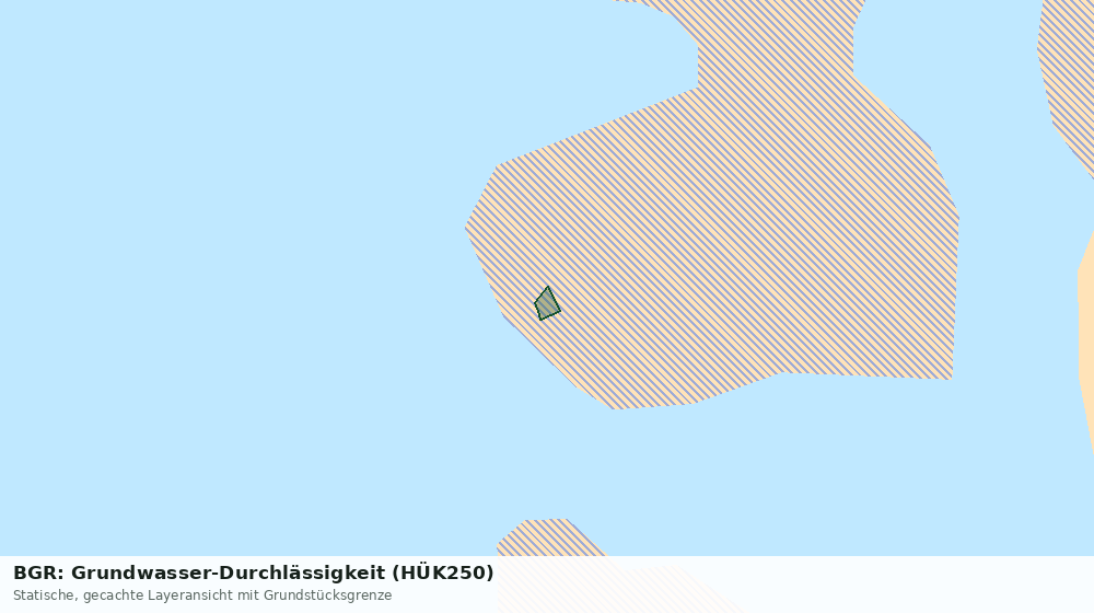 Statische Kartenansicht: BGR: Grundwasser-Durchlässigkeit (HÜK250)