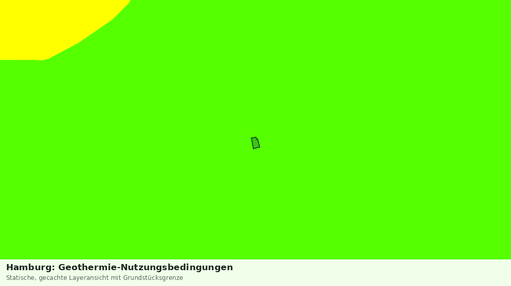 Statische Kartenansicht: Hamburg: Geothermie-Nutzungsbedingungen
