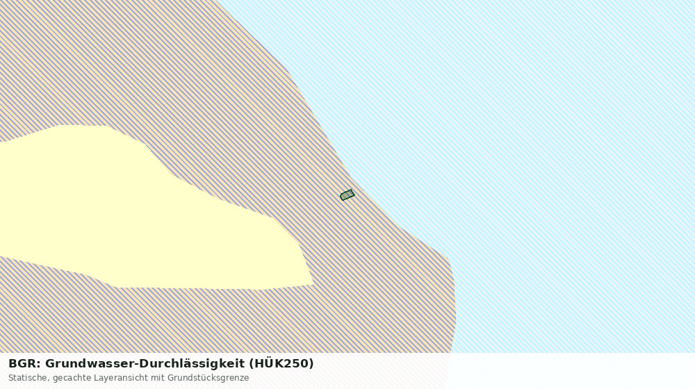 Statische Kartenansicht: BGR: Grundwasser-Durchlässigkeit (HÜK250)