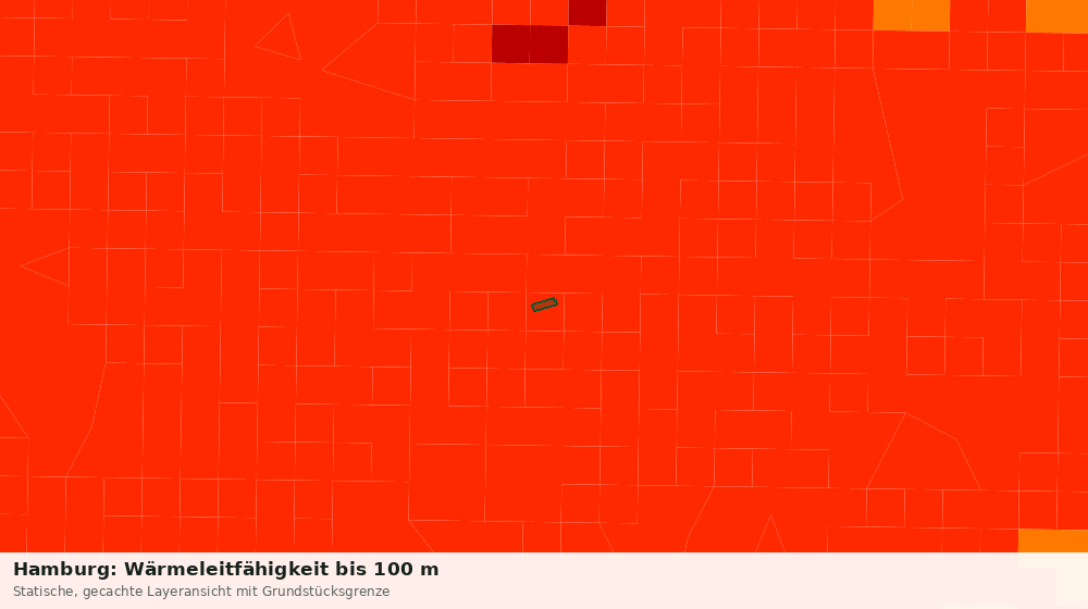 Statische Kartenansicht: Hamburg: Wärmeleitfähigkeit bis 100 m