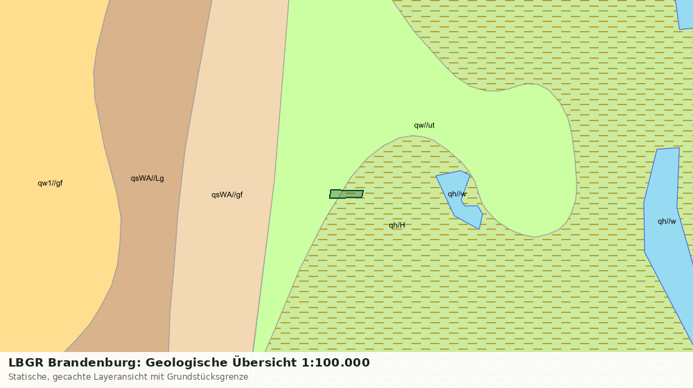 Statische Kartenansicht: LBGR Brandenburg: Geologische Übersicht 1:100.000