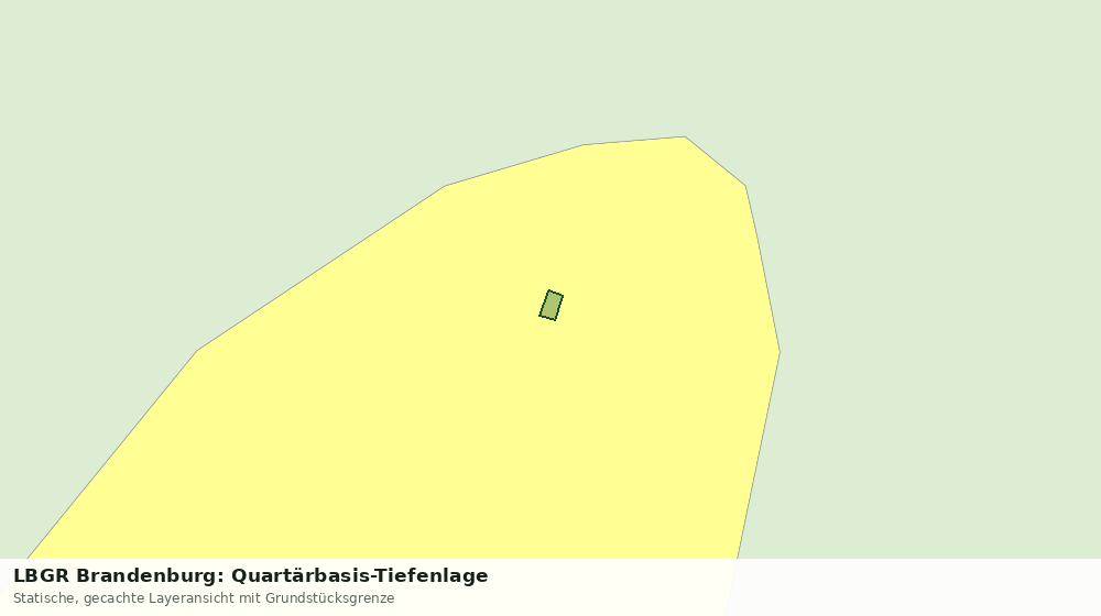 Statische Kartenansicht: LBGR Brandenburg: Quartärbasis-Tiefenlage