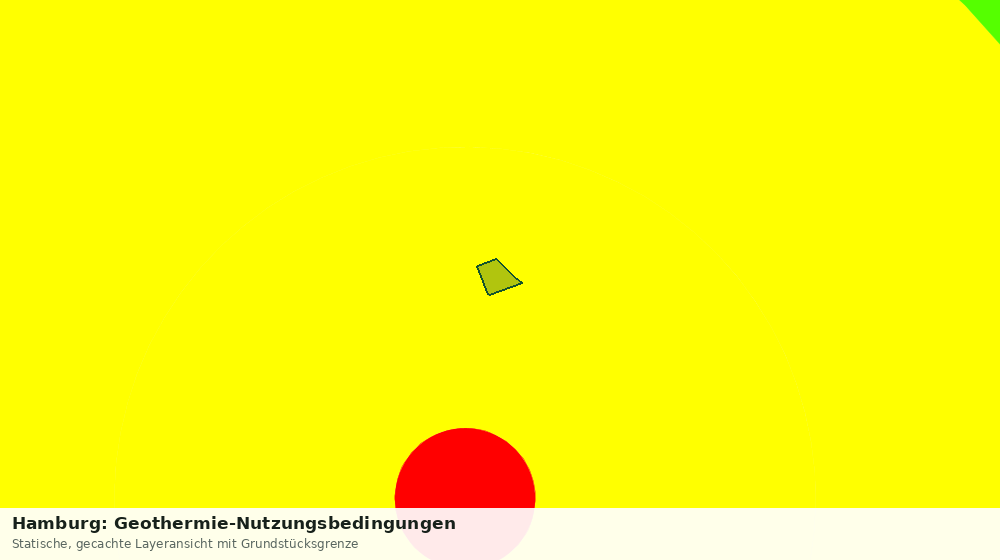 Statische Kartenansicht: Hamburg: Geothermie-Nutzungsbedingungen