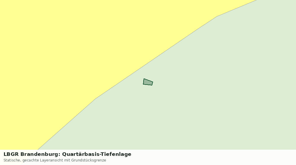 Statische Kartenansicht: LBGR Brandenburg: Quartärbasis-Tiefenlage