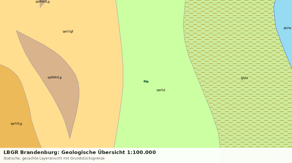Statische Kartenansicht: LBGR Brandenburg: Geologische Übersicht 1:100.000