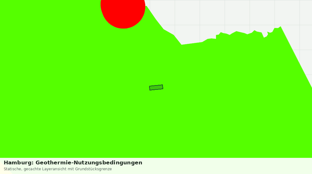 Statische Kartenansicht: Hamburg: Geothermie-Nutzungsbedingungen