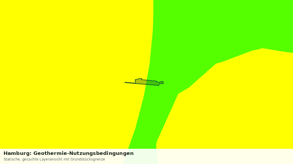 Statische Kartenansicht: Hamburg: Geothermie-Nutzungsbedingungen