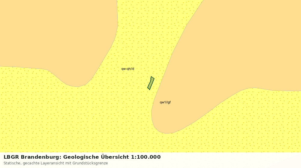 Statische Kartenansicht: LBGR Brandenburg: Geologische Übersicht 1:100.000