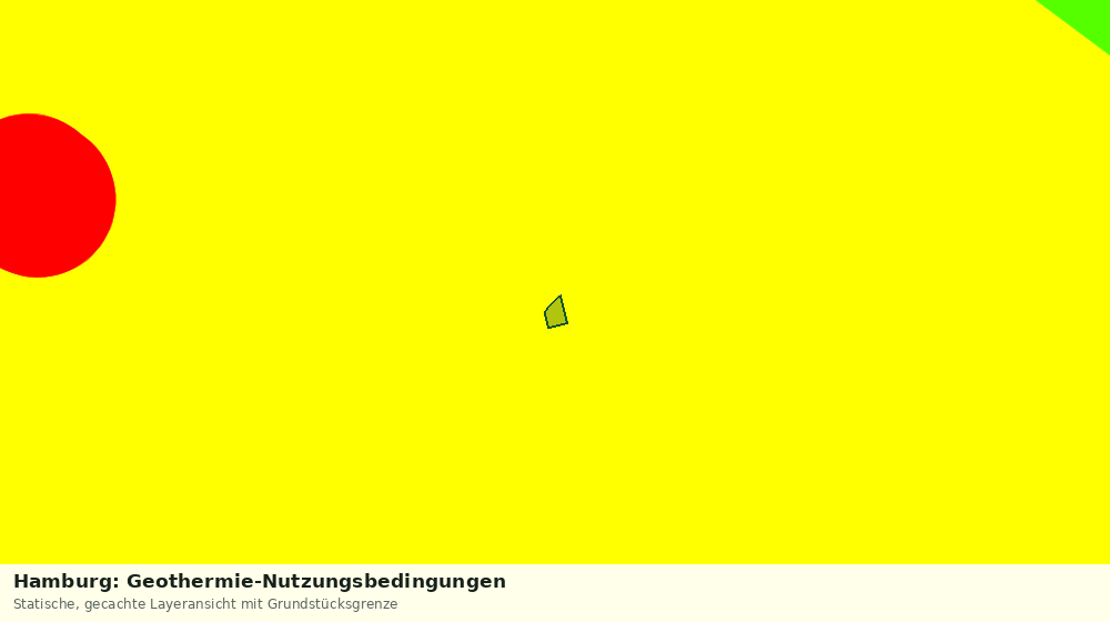 Statische Kartenansicht: Hamburg: Geothermie-Nutzungsbedingungen