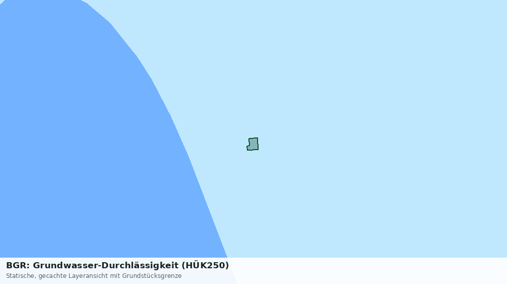 Statische Kartenansicht: BGR: Grundwasser-Durchlässigkeit (HÜK250)