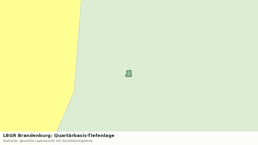 Statische Kartenansicht: LBGR Brandenburg: Quartärbasis-Tiefenlage