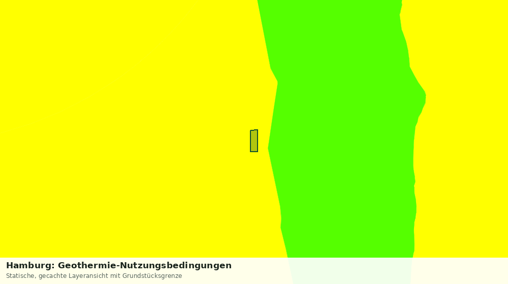 Statische Kartenansicht: Hamburg: Geothermie-Nutzungsbedingungen