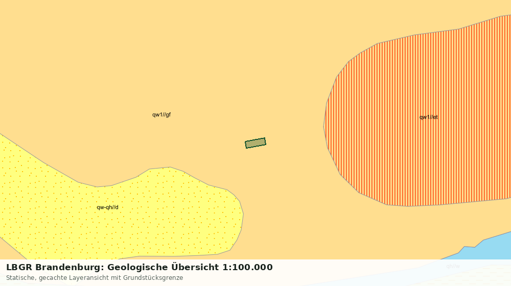 Statische Kartenansicht: LBGR Brandenburg: Geologische Übersicht 1:100.000