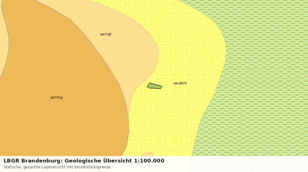 Statische Kartenansicht: LBGR Brandenburg: Geologische Übersicht 1:100.000
