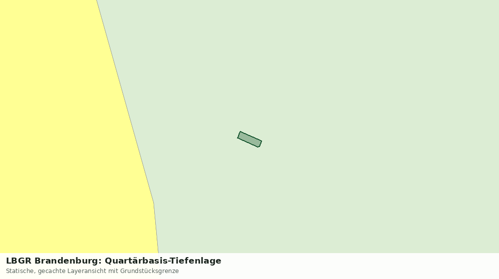 Statische Kartenansicht: LBGR Brandenburg: Quartärbasis-Tiefenlage