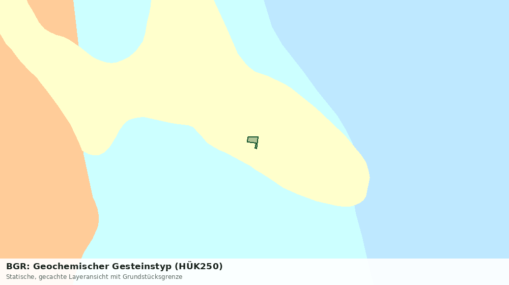 Statische Kartenansicht: BGR: Geochemischer Gesteinstyp (HÜK250)