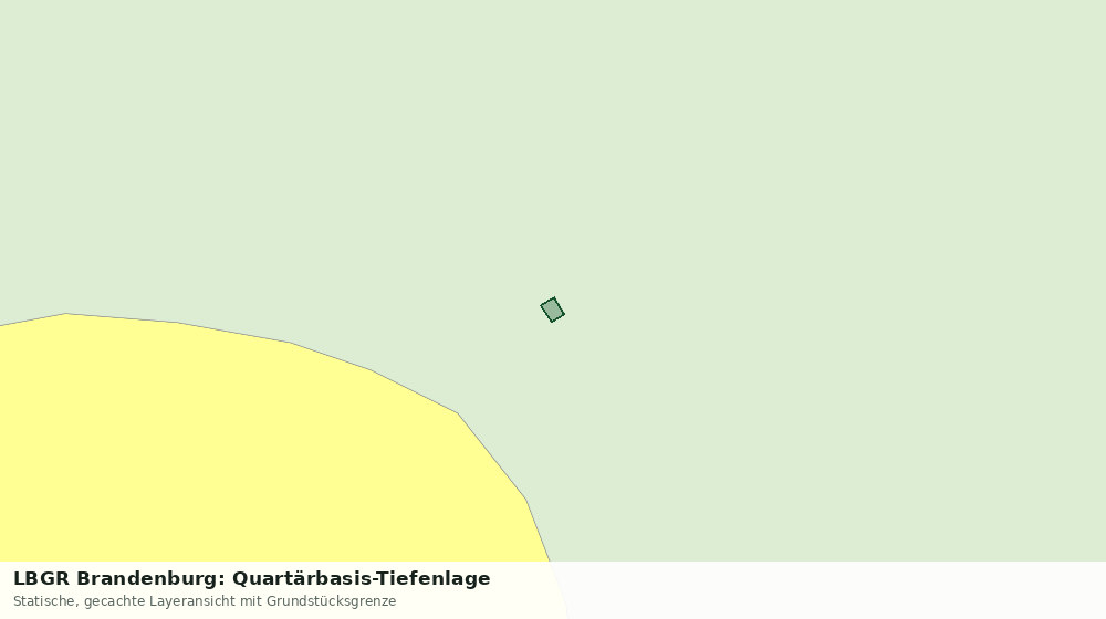 Statische Kartenansicht: LBGR Brandenburg: Quartärbasis-Tiefenlage