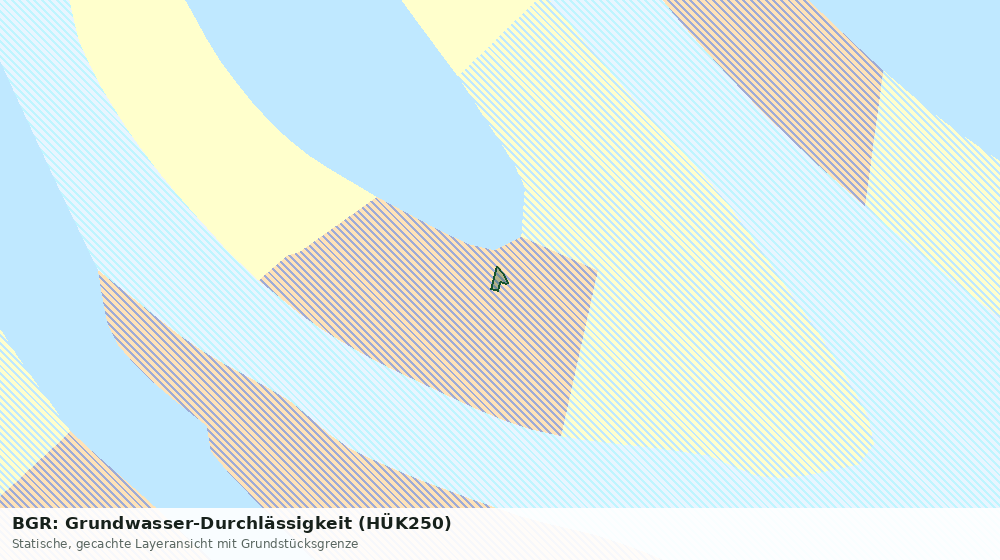 Statische Kartenansicht: BGR: Grundwasser-Durchlässigkeit (HÜK250)