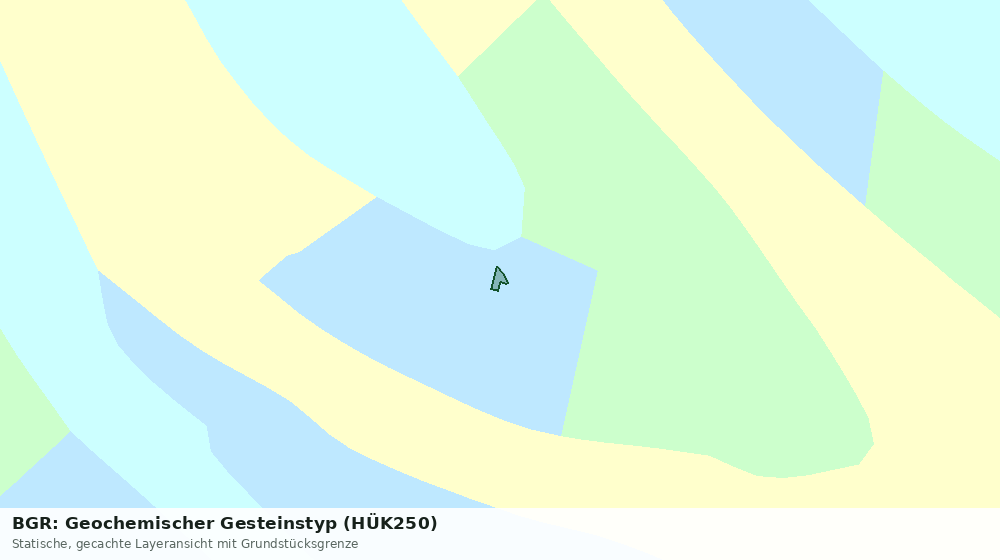 Statische Kartenansicht: BGR: Geochemischer Gesteinstyp (HÜK250)