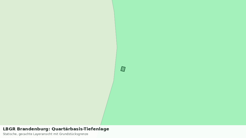 Statische Kartenansicht: LBGR Brandenburg: Quartärbasis-Tiefenlage