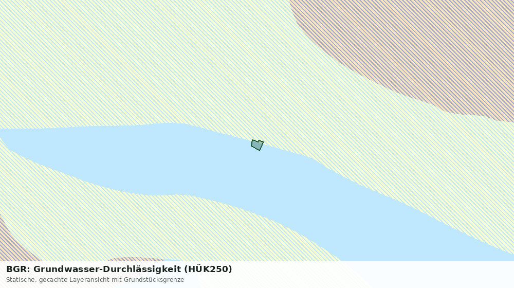 Statische Kartenansicht: BGR: Grundwasser-Durchlässigkeit (HÜK250)