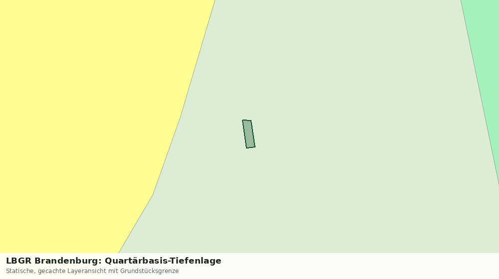 Statische Kartenansicht: LBGR Brandenburg: Quartärbasis-Tiefenlage