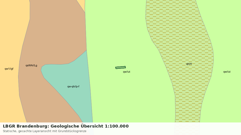 Statische Kartenansicht: LBGR Brandenburg: Geologische Übersicht 1:100.000