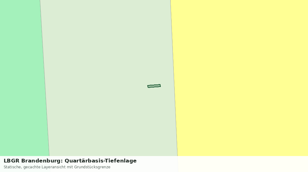 Statische Kartenansicht: LBGR Brandenburg: Quartärbasis-Tiefenlage